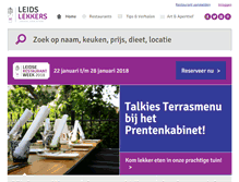 Tablet Screenshot of leidslekkers.nl